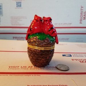 Red Birds Jewelry Box